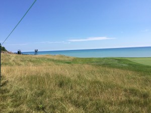 The Lake was so blue, and the breeze off it was refreshing.